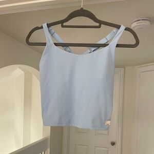 Vuori baby blue cropped tank, size S